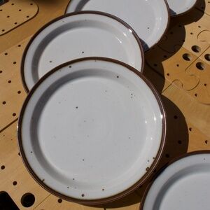 Dansk Midcentury Niels Refsgaard Brown Mist Medium Plate Set Of 3 #1